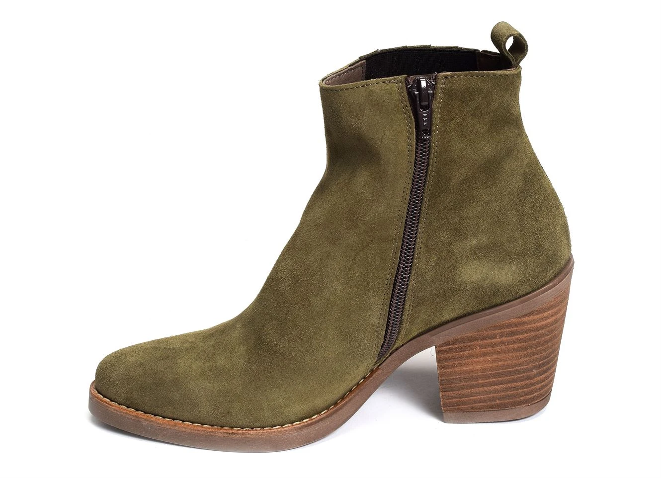 Bottines Et Boots Patricia Miller 5142 Kaki Marron 5 Bottines Et Boots Patricia Miller 5142 Kaki Marron – Image 3