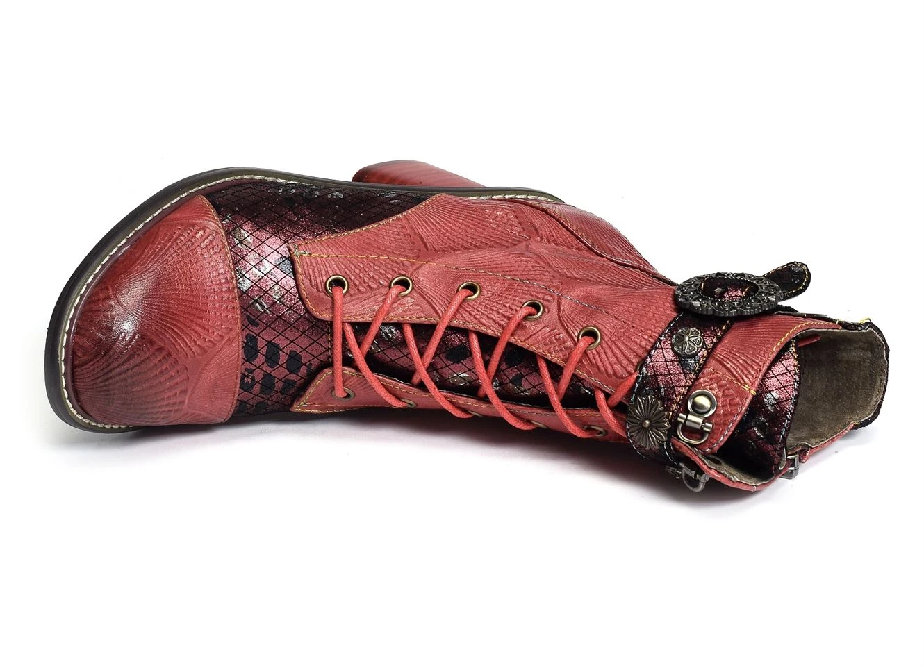 Bottines Et Boots Laura Vita Evcao 41 Rouge 6 Bottines Et Boots Laura Vita Evcao 41 Rouge – Image 4