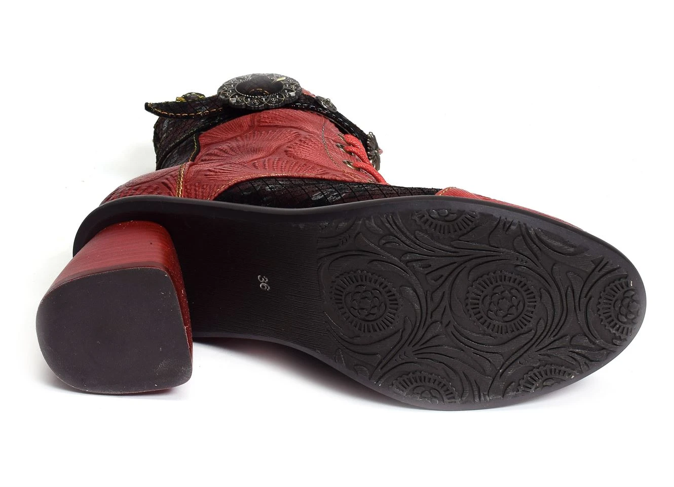 Bottines Et Boots Laura Vita Evcao 41 Rouge 8 Bottines Et Boots Laura Vita Evcao 41 Rouge – Image 6