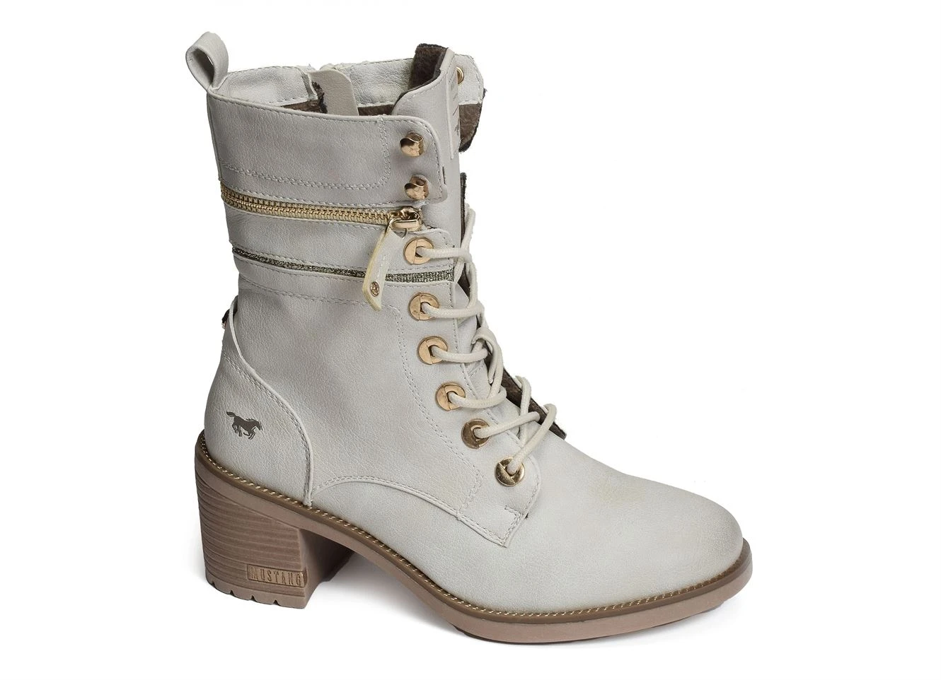 Bottines Et Boots Mustang 1441503 Blanc 3 Bottines Et Boots Mustang 1441503 Blanc