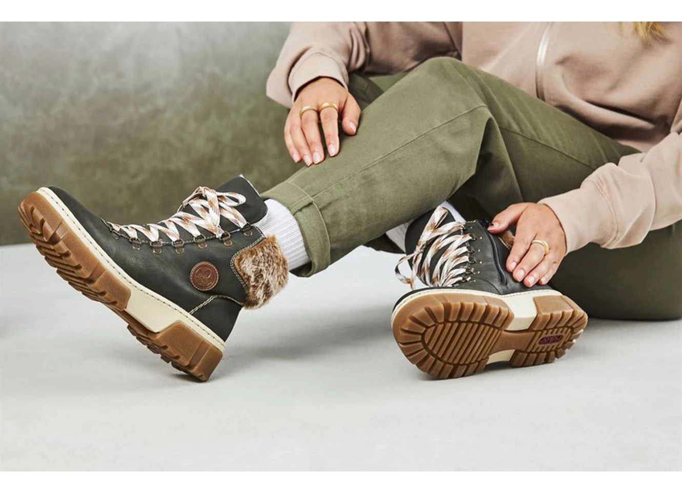 Bottines Et Boots Rieker X8647 Anthracite 7 Bottines Et Boots Rieker X8647 Anthracite – Image 5