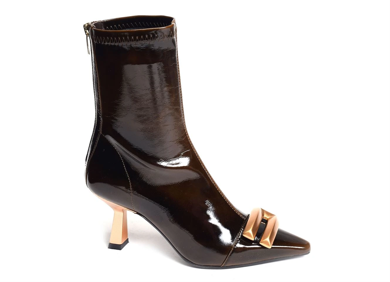 Bottines Et Boots Chantal 2114 Verni Marron 3 Bottines Et Boots Chantal 2114 Verni Marron