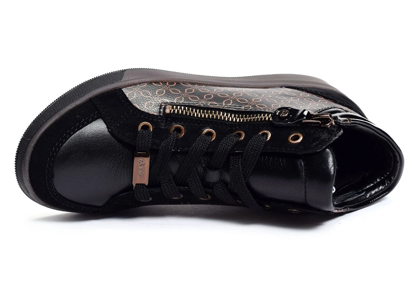 Bottines Et Boots Ara Rom St Noir Marron 6 Bottines Et Boots Ara Rom St Noir Marron – Image 4