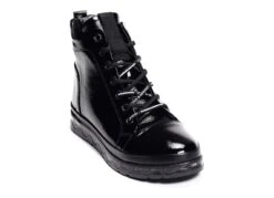 Bottines Et Boots Coco Abricot Sabaillan Verni Noir -Geox Soldes Boutique 6814601 5