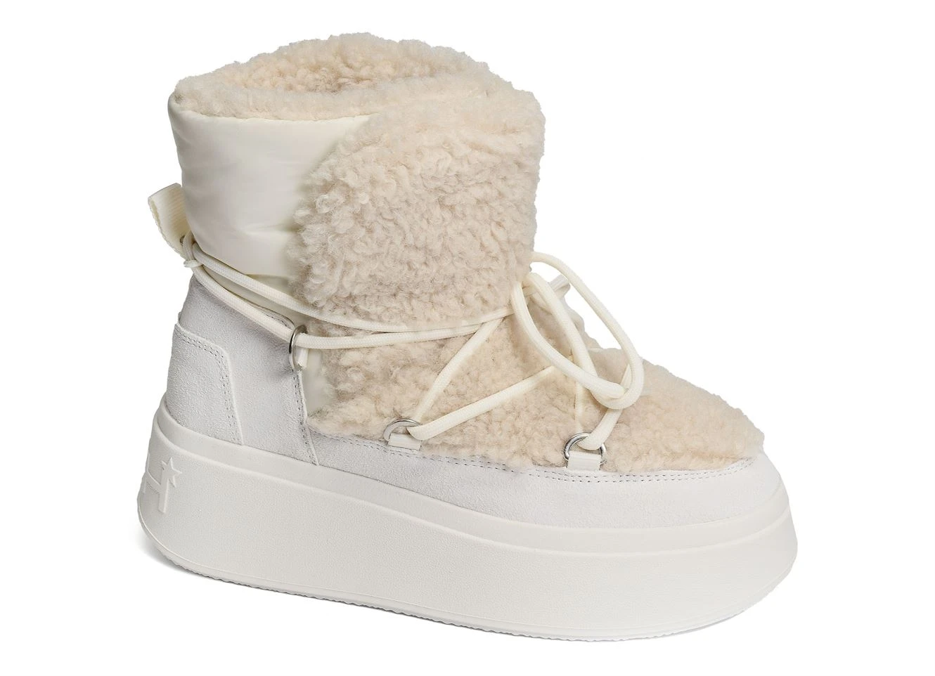 Bottines Et Boots Ash Moboo Blanc Beige 3 Bottines Et Boots Ash Moboo Blanc Beige