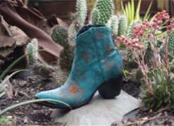 Bottines Et Boots Mexicana Flor Loca Turquoise -Geox Soldes Boutique 7031101 5