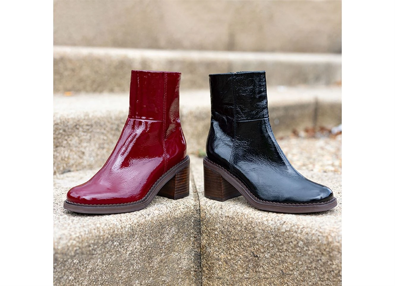 Bottines Et Boots Mamzelle Rebabi Verni Bordeaux 7 Bottines Et Boots Mamzelle Rebabi Verni Bordeaux – Image 5