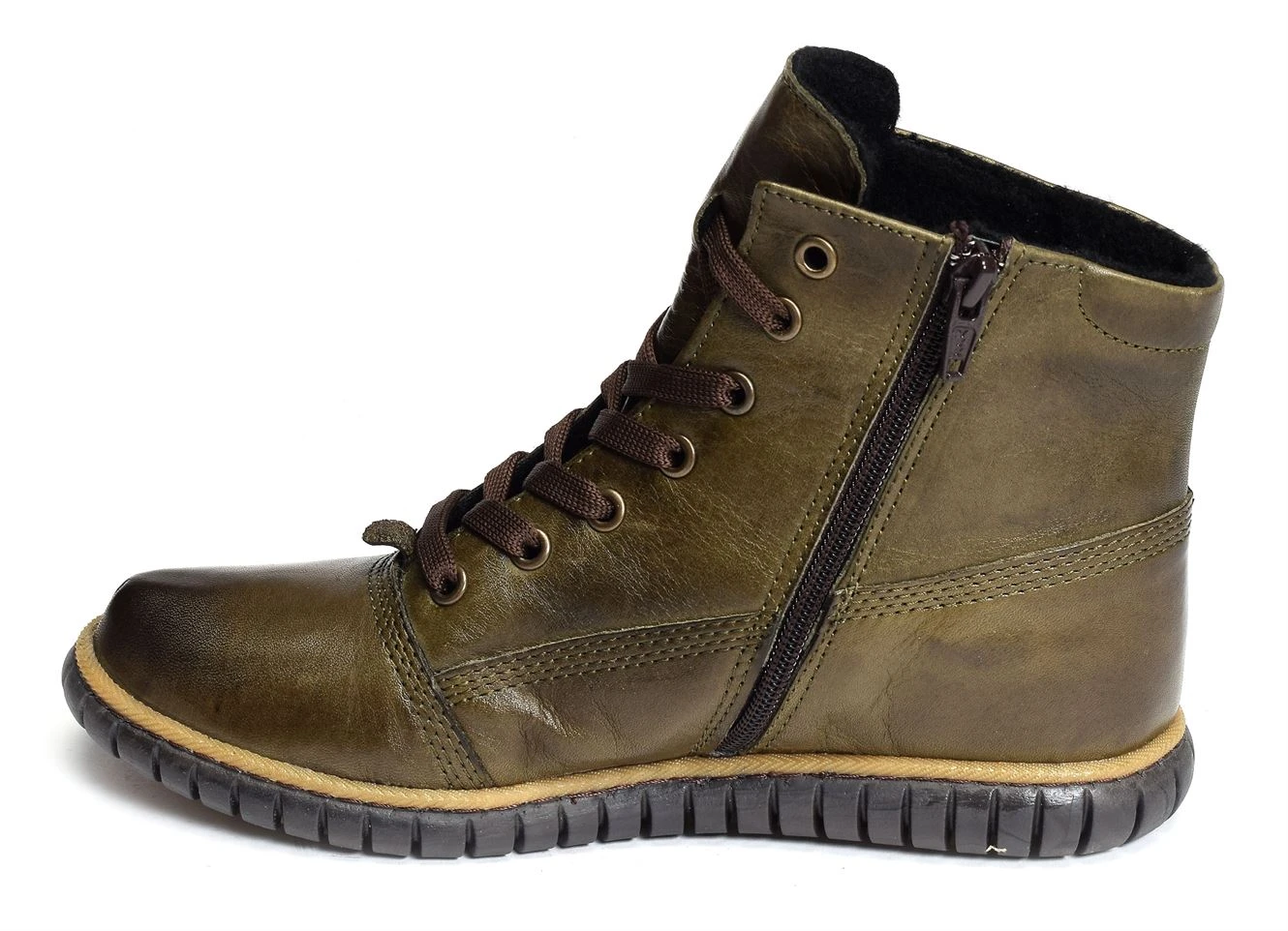 Bottines Et Boots Karyoka Frido Kaki 5 Bottines Et Boots Karyoka Frido Kaki – Image 3