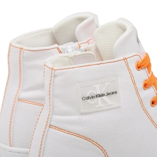 Boots Calvin Klein Jeans Lace Up Bootie Trzew S White 100 7 Boots Calvin Klein Jeans Lace Up Bootie Trzew S White 100 – Image 5