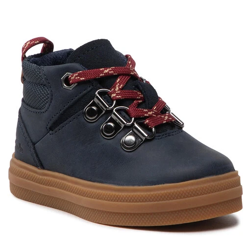 Boots Clarks Nova Hike T 261619297 Navy Leather 3 Boots Clarks Nova Hike T 261619297 Navy Leather