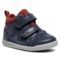 Boots Clarks Rex Park T 261521887 Navy Leather