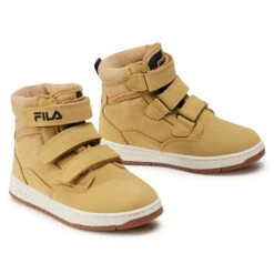 Boots Fila Knox Velcro Mid Jr 1011086.EDU Jaune -Geox Soldes Boutique boots fila knox velcro mid jr 1011086 edu jaune 4