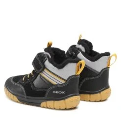 Boots Geox B Omar B.Wpf A B262DA 022ME C0054 S Black/Yellow -Geox Soldes Boutique boots geox b omar b wpf a b262da 022me c0054 s black yellow 2