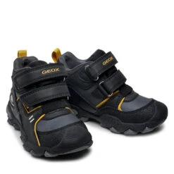 Boots Geox J Buller B. B Abx A J169WA 0MEFU C9241 M Black/Dk Yellow -Geox Soldes Boutique boots geox j buller b b abx a j169wa 0mefu c9241 m black dk yellow 1 4