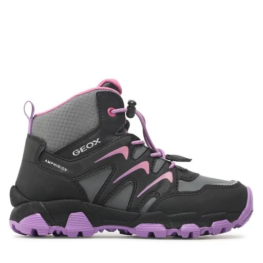 Boots Geox J Magnetar G.B Abx B J264LB 054FU C0037 S Black/Purple 4 Boots Geox J Magnetar G.B Abx B J264LB 054FU C0037 S Black/Purple – Image 2