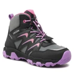 Boots Geox J Magnetar G.B Abx B J264LB 054FU C0037 S Black/Purple