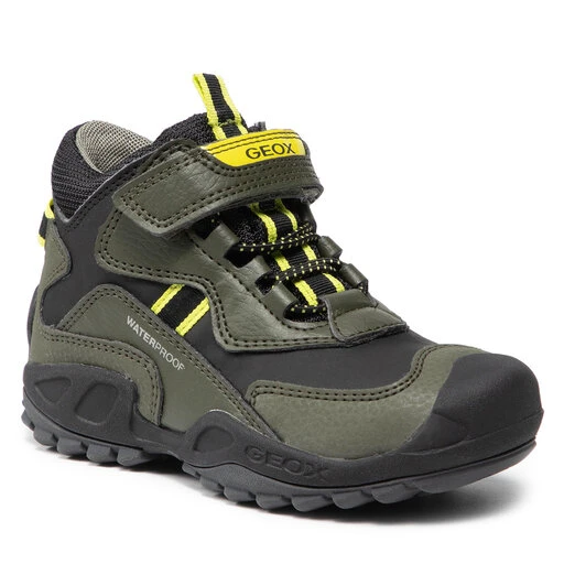Boots Geox J N.Savage B.Wpf A J16CBA 0CEBU C0914 S Military/Lime 3 Boots Geox J N.Savage B.Wpf A J16CBA 0CEBU C0914 S Military/Lime