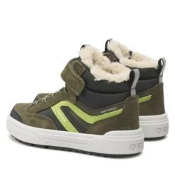 Boots Geox J Weemble B. B Abx A J26HCA 0ME22 C3X3S S Dk Green/Lime Green -Geox Soldes Boutique boots geox j weemble b b abx a j26hca 0me22 c3x3s s dk green lime green 2
