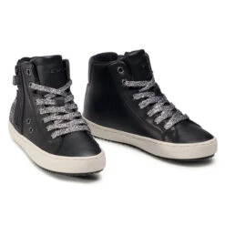 Boots Geox J044GA 000BC C9244 S Black/Dk Silver -Geox Soldes Boutique boots geox j044ga 000bc c9244 s black dk silver 4