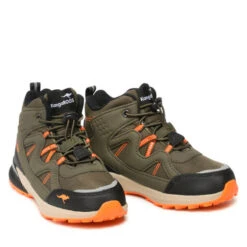 Boots KangaRoos K-Hk Tour Rtx 18801 000 8021 Olive/Neon Orange -Geox Soldes Boutique boots kangaroos k hk tour rtx 18801 000 8021 olive neon orange 4