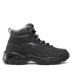 Boots KangaRoos Kw-Cozy 39244 000 5500 Jet Black/Mono -Geox Soldes Boutique boots kangaroos kw cozy 39244 000 5500 jet black mono 1