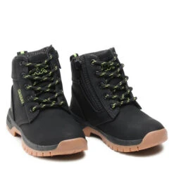 Boots Kappa 260327K Black/Lime 1133 -Geox Soldes Boutique boots kappa 260327k black lime 1133 4