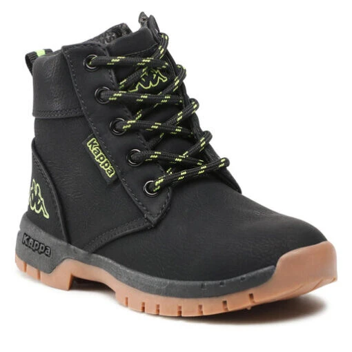 Boots Kappa 260327K Black/Lime 1133 -Geox Soldes Boutique boots kappa 260327k black lime 1133