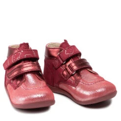 Boots Kickers Bonkro-2 860099-10 S Silver Burgundy 183 -Geox Soldes Boutique boots kickers bonkro 2 860099 10 s silver burgundy 183 4