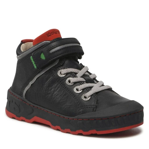 Boots Kickers Kick Teen 878840-30 S Noir Rouge 83 3 Boots Kickers Kick Teen 878840-30 S Noir Rouge 83