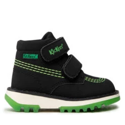 Boots Kickers Kickfun 878750-10 M Black/Green 81 -Geox Soldes Boutique boots kickers kickfun 878750 10 m black green 81 1