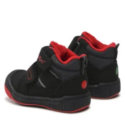 Boots Kickers Kickoja 910030-10 Noir Rouge 83 -Geox Soldes Boutique boots kickers kickoja 910030 10 noir rouge 83 2