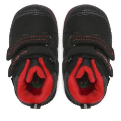 Boots Kickers Kickoja 910030-10 Noir Rouge 83 -Geox Soldes Boutique boots kickers kickoja 910030 10 noir rouge 83 3