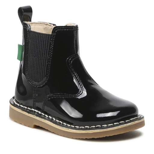 Boots Kickers Maelio 910660-10 M Noir Vernis 83 3 Boots Kickers Maelio 910660-10 M Noir Vernis 83