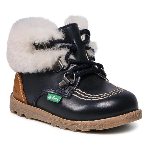 Boots Kickers Nonosweet KI-878701-10-101 M Marine Camel 3 Boots Kickers Nonosweet KI-878701-10-101 M Marine Camel