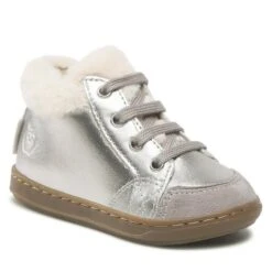 Boots Shoo Pom Bouba Zip Hair N4BYDR0404 Dk Silver