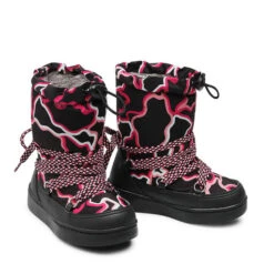 Bottes De Neige Bibi Urban Boots 1049090 Black/Print/Rose -Geox Soldes Boutique bottes de neige bibi urban boots 1049090 black print rose 4